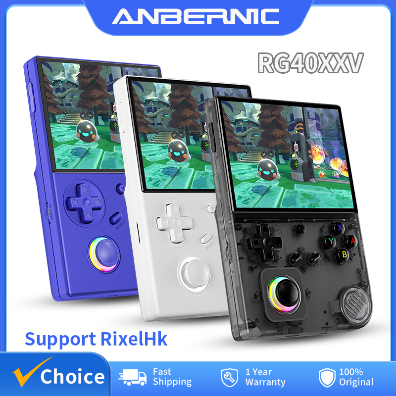 Retro Gaming Anbernic - ANBERNIC RG40XXV Retro Handheld-Spielekonsole 4'' IPS-Bildschirm