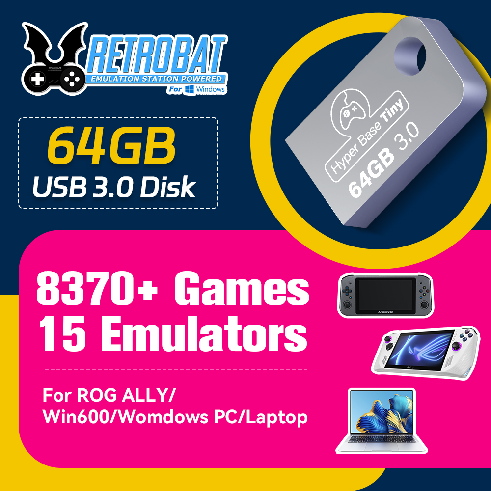 Retro Gaming Tv - JMachen 64GB Tragbare USB 3.0 Spiele-Festplatte