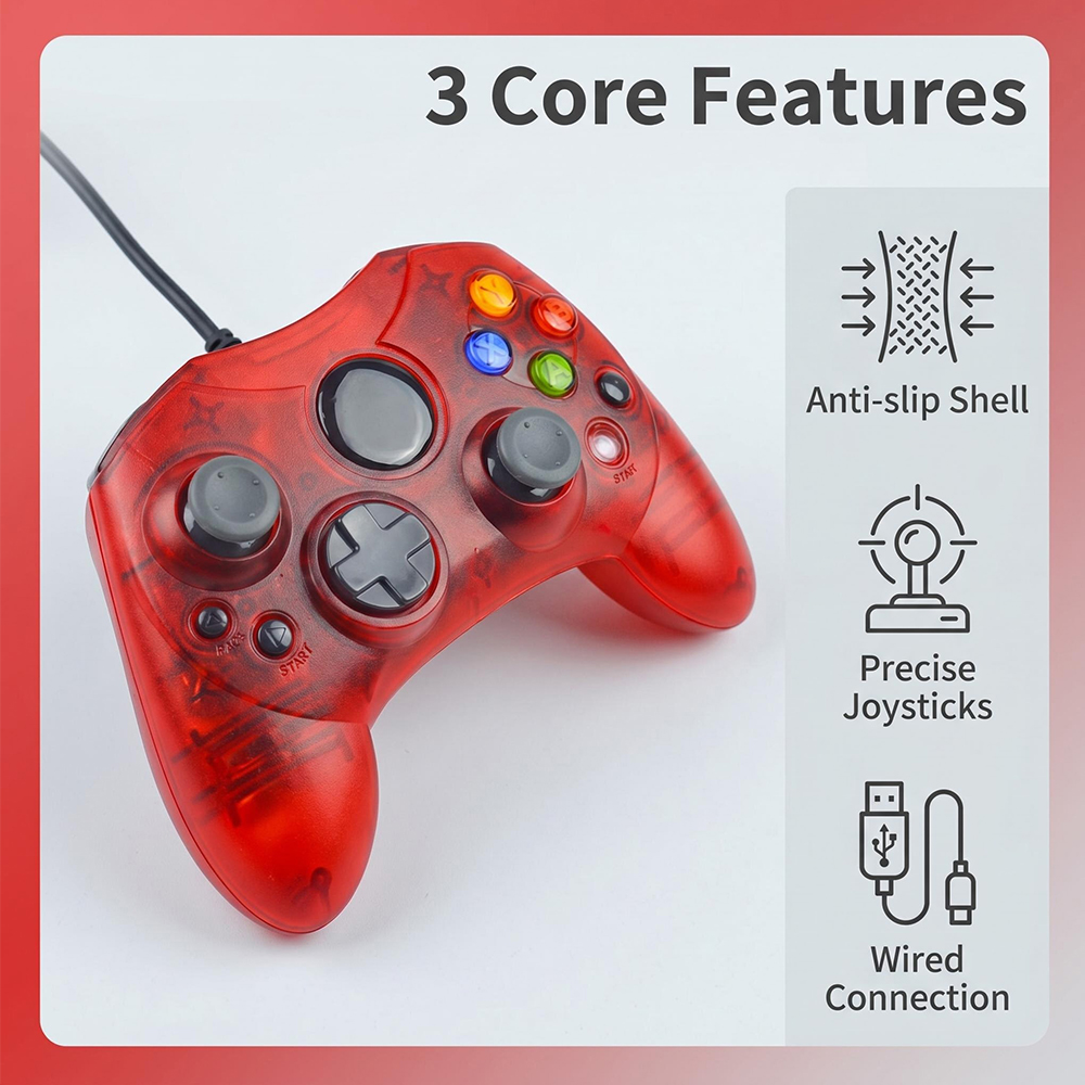 Retro Gaming Xbox - Kabelgebundener Spielcontroller - Retro-Spielkonsole - Erhältlich