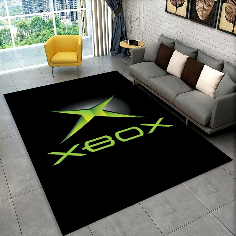 Retro Gaming Xbox - Retro Xbox Gaming Gamer Logo Teppich