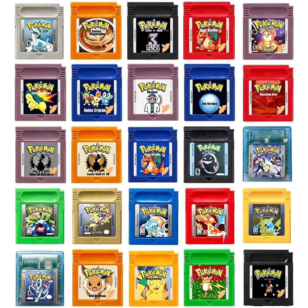 Retro Gaming Gif - Pokémon Spielmodul für Color GBC Super