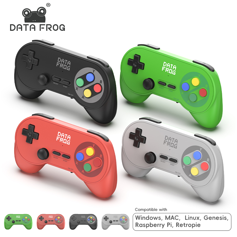 Retro Gaming Android - Data Frog PC07 Kabelloser Retro-Spielcontroller, Dual-USB-Empfänger