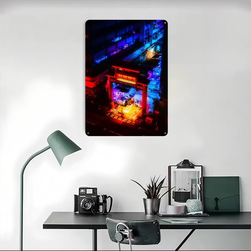 Hong Kong Blue Market Poster,  – Retro Gaming Market Bewertung und Preis
