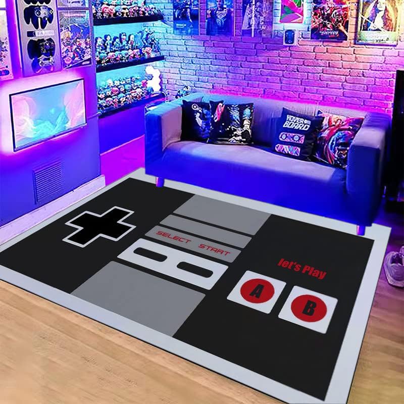 Vintage NES-Controller Themen- – Retro Gaming Rug Bewertung und Preis